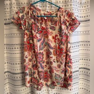 Rose & Olive Multicolor Floral Blouse